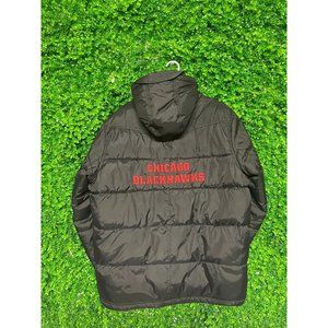 Vintage Chicago Blackhawks Jacket, Adult Mens XL, NHL Hockey, Can be Cropped